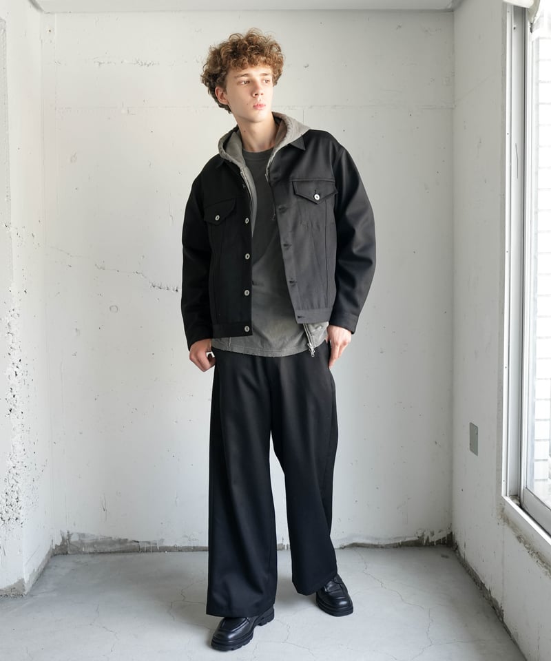CTHY】WOOL DENIM OVER COAT