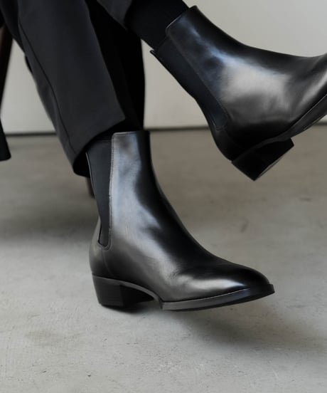 LUXURY MATERIAL LEATHER HEEL BOOTS by Annonay