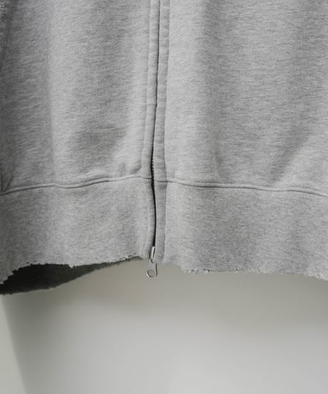 VINTAGE DISTRESSED ZIP UP HOODY