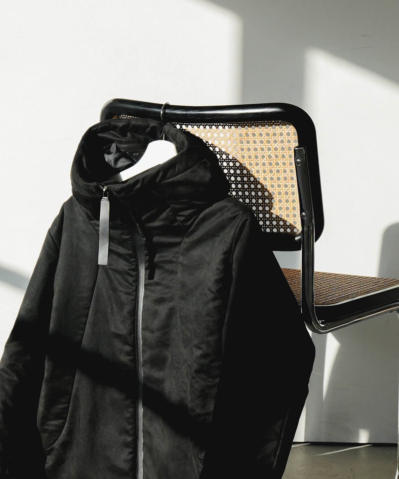 AEROGEL×SEA ISLAND MICROFIBER SUEDE HOODED BLOU