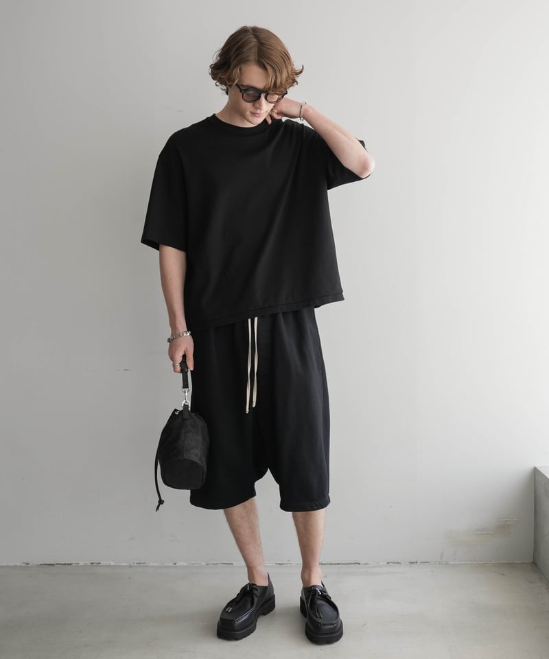 LUXURY MATERIAL LOOSE-FIT H/S TEE by SUVIN PLA LUXURY MATERIAL LOOSE-FIT H/S TEE by SUVIN PLA