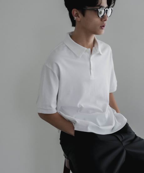 LUXURY MATERIAL SUVIN PLATINUM POLO SHIRT