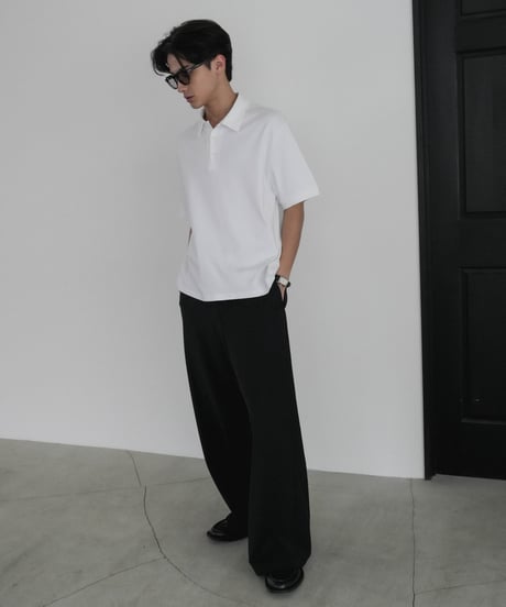LUXURY MATERIAL SUVIN PLATINUM POLO SHIRT