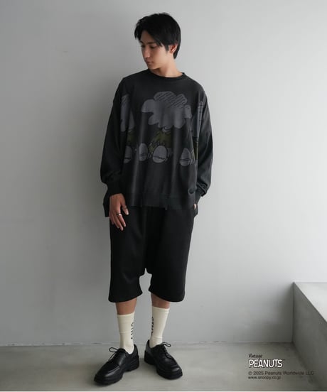 【CTHY+PEANUTSxDISCOVERED】PIGMENT DYED MOCKNECK CUTSEW