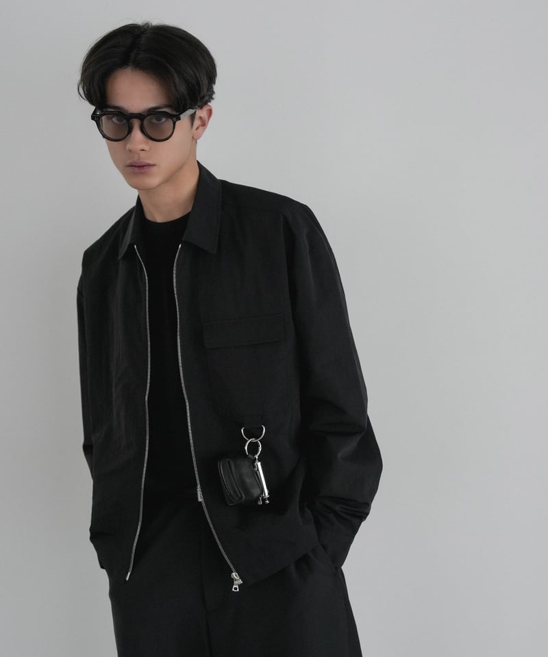 LUXURY MATERIAL LIMONTA NYLON riri-ZIP SHIRTS J