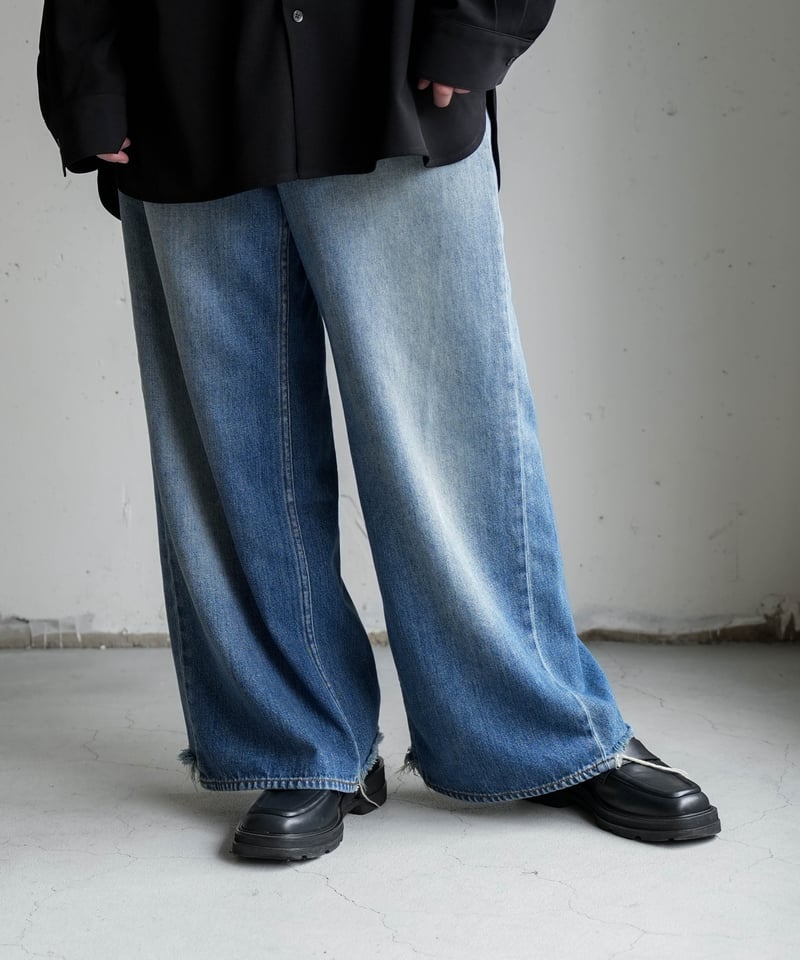 超甘撚り VINTAGE WIDE JEANS by KUROKI | CTHY