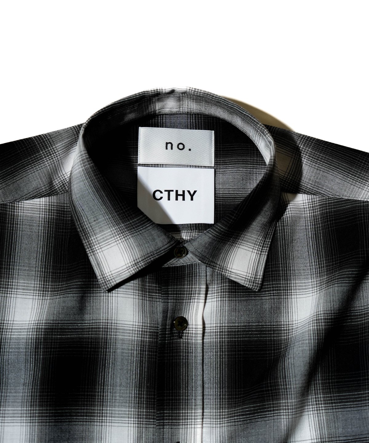 値下中 CTHY＋no. OVERSIZE OMBRE CHECK SHIRTS