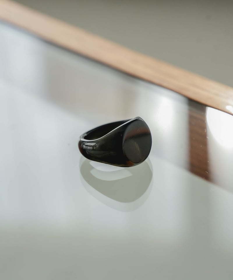 LUXURY MATERIAL ALL STONE RING by BLACK AGATE |
