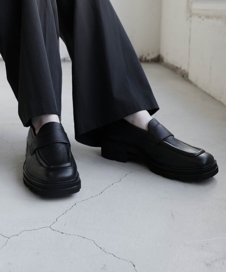 【CTHY＋VEIN】COW LEATHER LOAFERS [EMBOSSED / ANTIQUE]