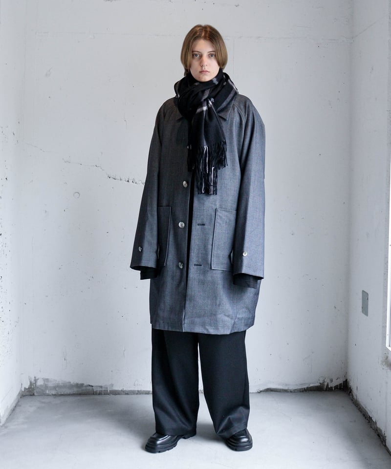 高い品質 ステンカラーコート COAT OVER DENIM WOOL CTHY ステンカラー