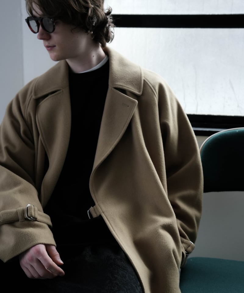 LUXURY MATERIAL TIELOCKEN COAT by Super140's Ja