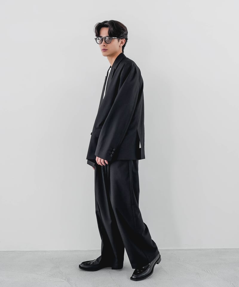 TWILL DOUBLE BREASTED JACKET | CTHY