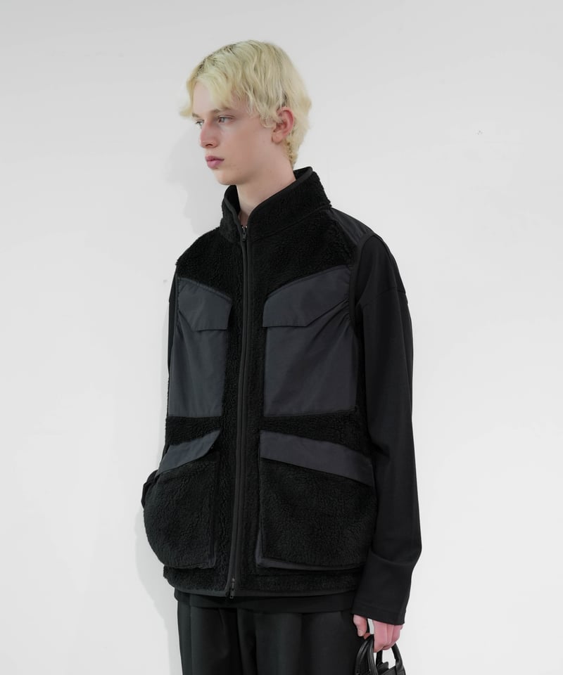 23年製タグ付き未使用 BRIEFING TECNO WOOL BOA VEST Recycled Wool Boa Vest| スノーピーク(Snow Peak)