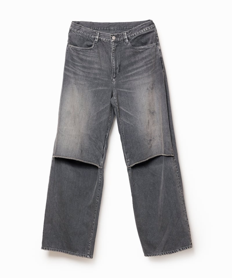 VEIN26AW]11OZ DENIM CUTOFF BAGGY JEANS | CTHY