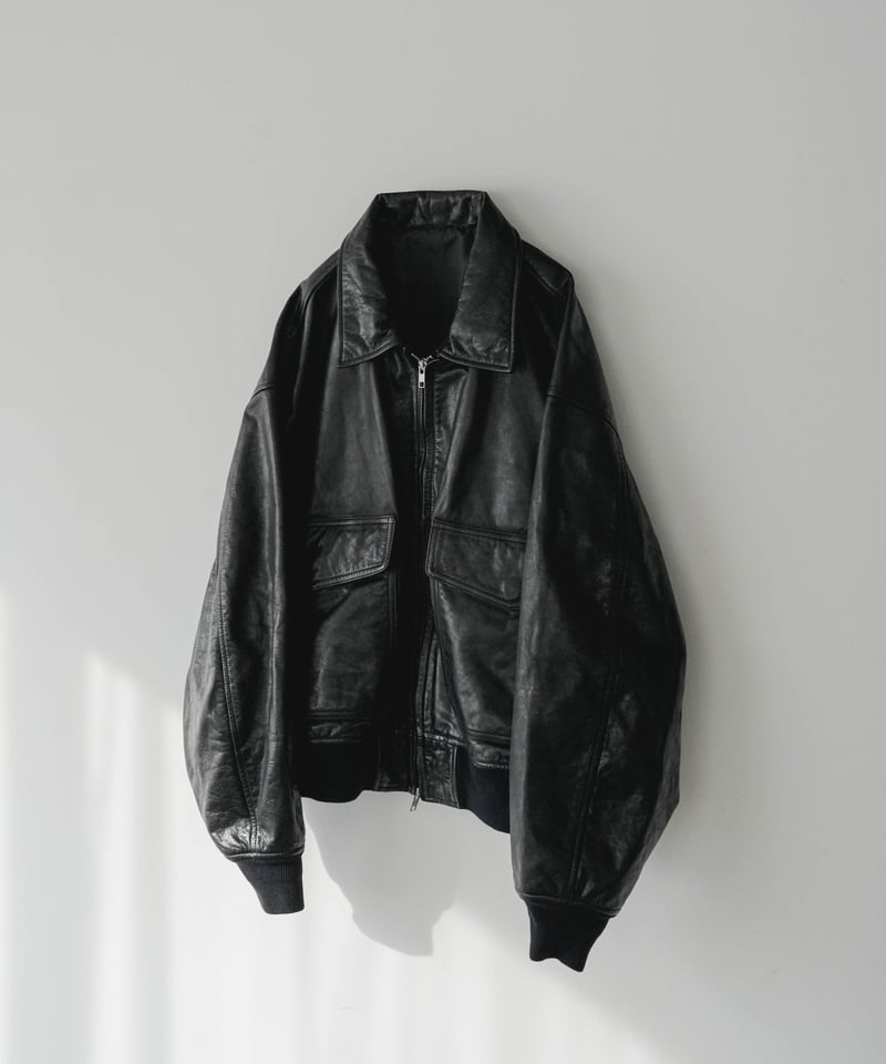 VINTAGE COW LEATHER BLOUSON | CTHY