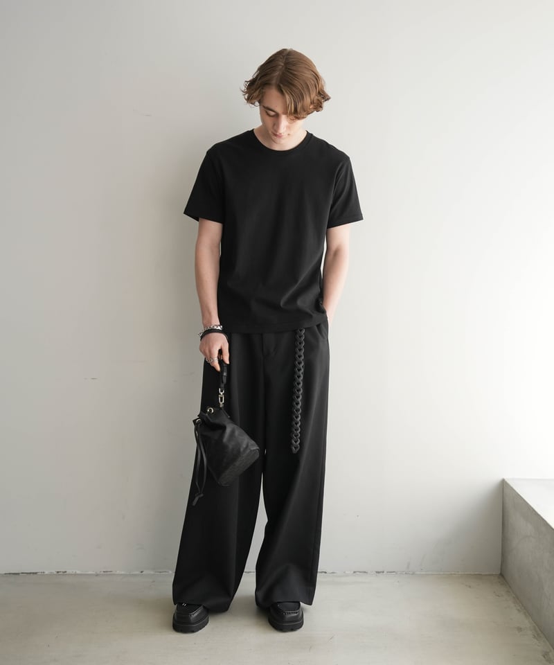 LUXURY MATERIAL JUST-FIT H/S TEE by SUVIN PLAT