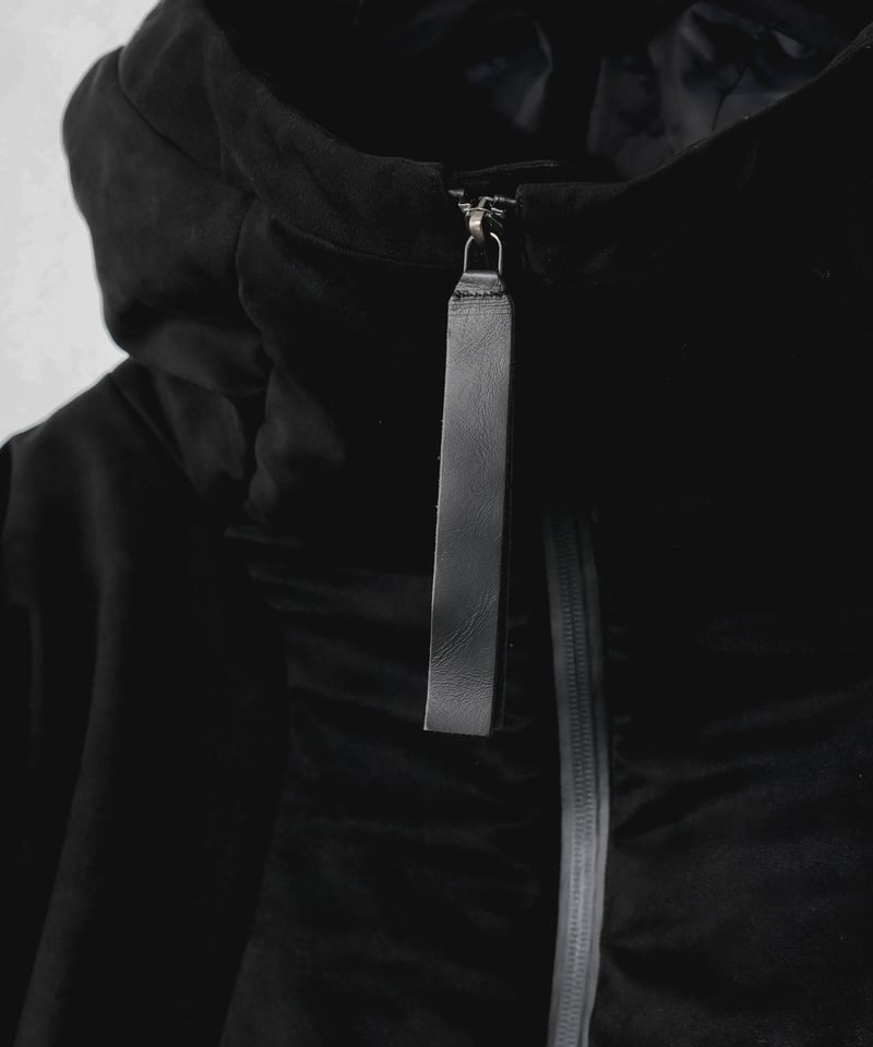 AEROGEL×SEA ISLAND MICROFIBER SUEDE HOODED BLOU