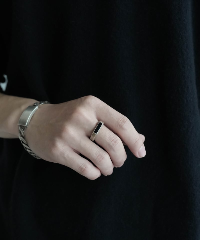 CTHY RING “LARVIKITE” / “BLACK ONYX” / “RED TIG