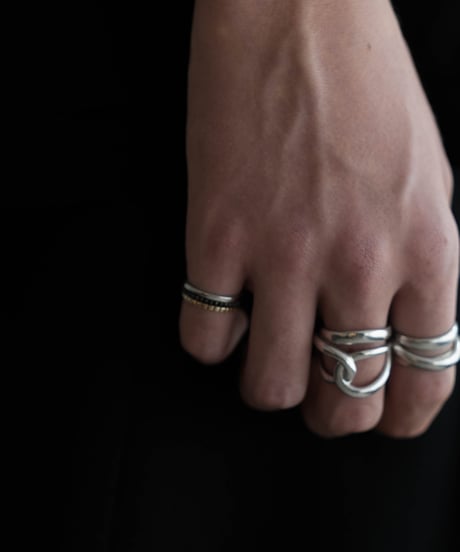 LAYER PINKY RING Silver950 × K10 [3連]