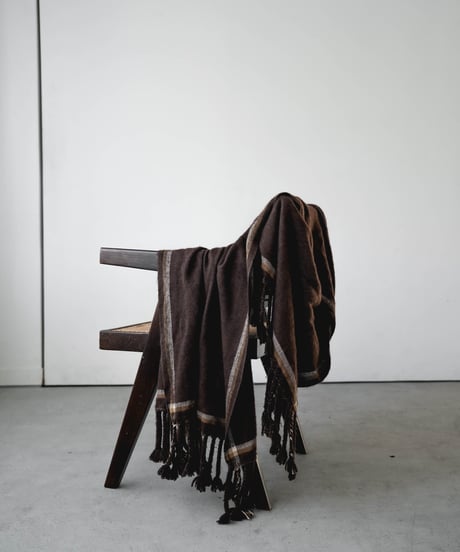 HIGH-END YAK WOOL FRINGE STOLE