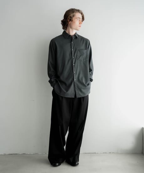 LUXURY MATERIAL CLASSIC SHIRT by Super140’s BISHU WOOL