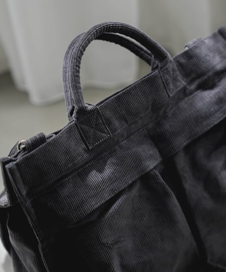 VINTAGE CORDUROY HELMET BAG