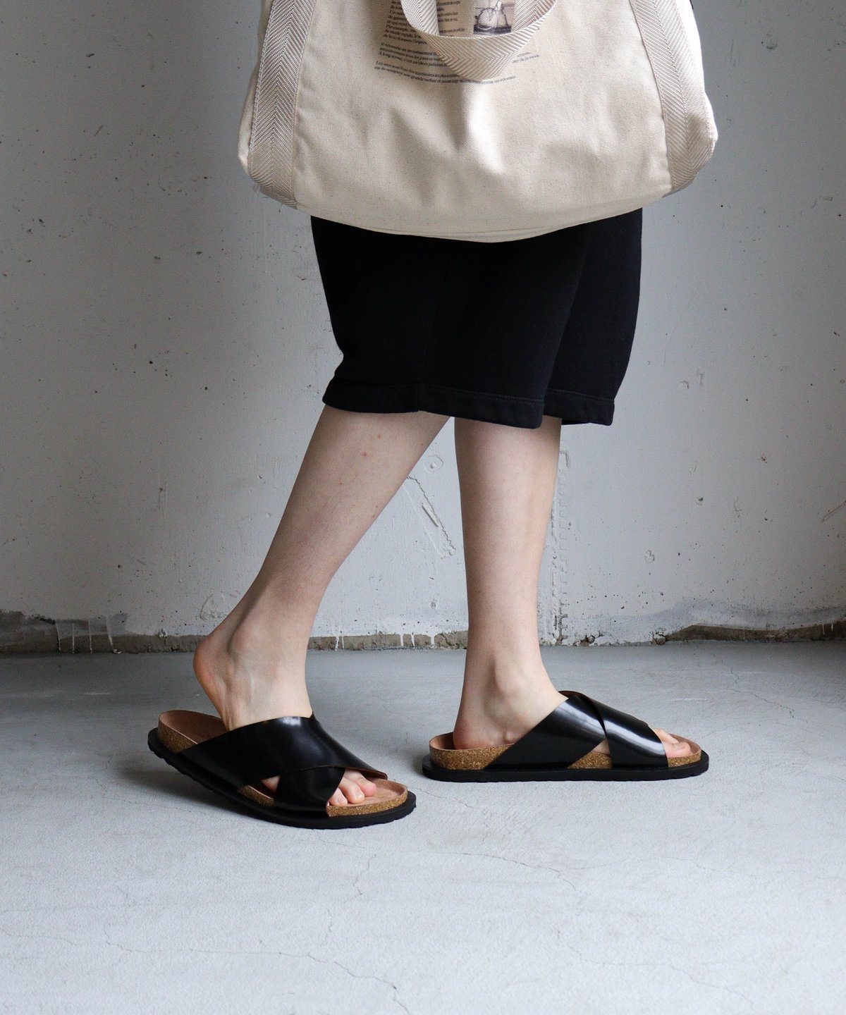 CROSS LETHER DAD SANDALS | CTHY