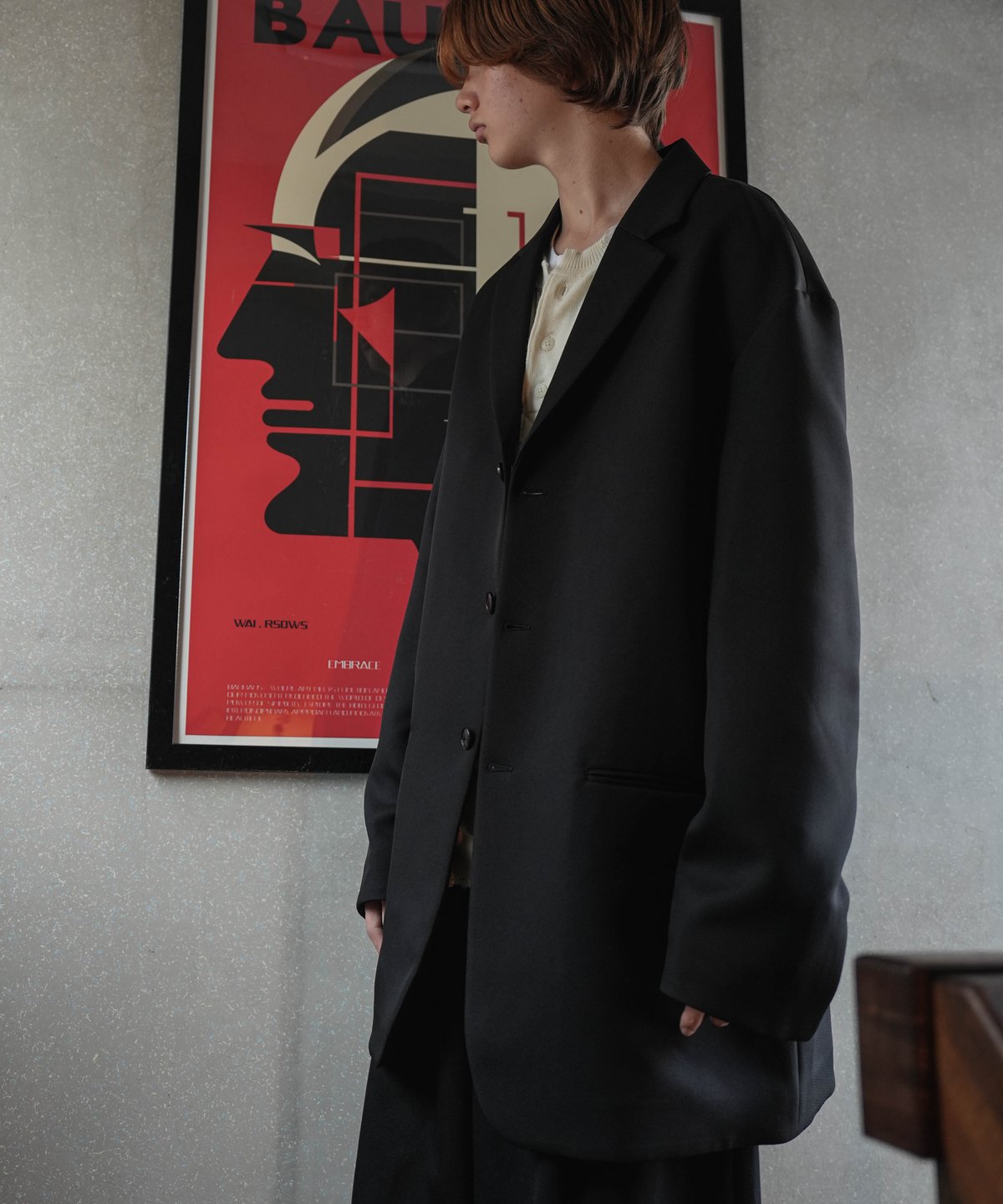 TRIPLE CROSS KERSEY OVERSIZE JACKET | CTHY
