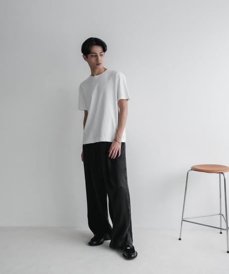 LUXURY MATERIAL SUVIN PLATINUM  H/S TEE 【JUST】