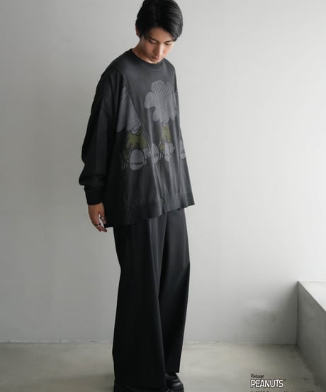 【CTHY+PEANUTSxDISCOVERED】PIGMENT DYED MOCKNECK CUTSEW