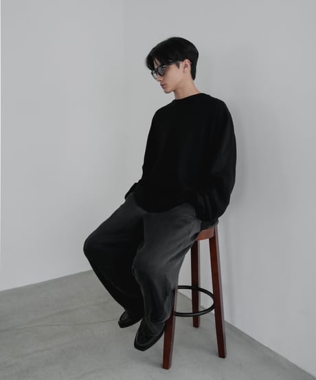 【CTHY + VEIN】 LUXURY MATERIAL SUVIN PLATINUM LONG SLEEVE CUTSEW