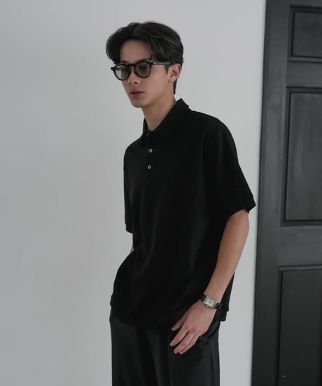 LUXURY MATERIAL SUVIN PLATINUM POLO SHIRT