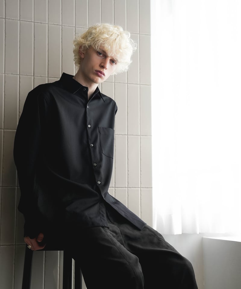 LUXURY MATERIAL CLASSIC SHIRT 尾州ウール／CTHY LUXURY MATERIAL BISHU WOOL SHIRT | CTHY