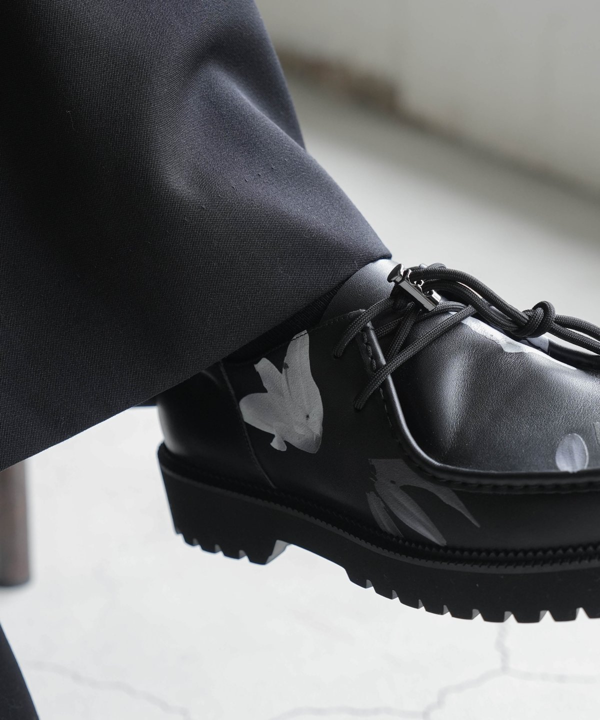 GRAPHIC TIROLEAN LEATHER DAD SHOES | CTHY GRAPHIC TIROLEAN LEATHER DAD SHOES | CTHY