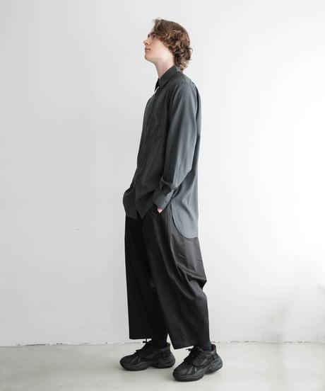 COATING Supima Cotton WIDE SAROUEL UNCLE PANTS