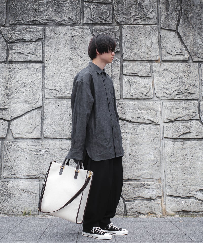 LEATHER JUTE TOTE BAG | CTHY