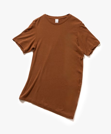 [VEIN27SS] TWISTED NOIL SILK JERSEY S/S CURVE TEE