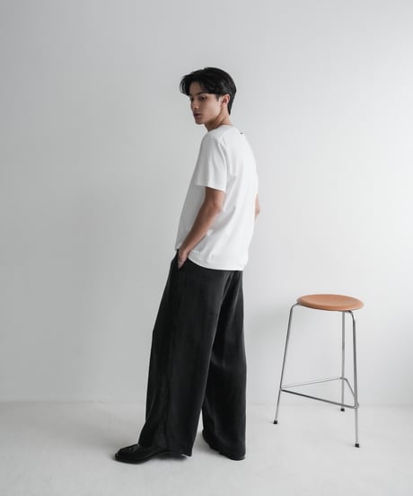LUXURY MATERIAL SUVIN PLATINUM  H/S TEE 【JUST】