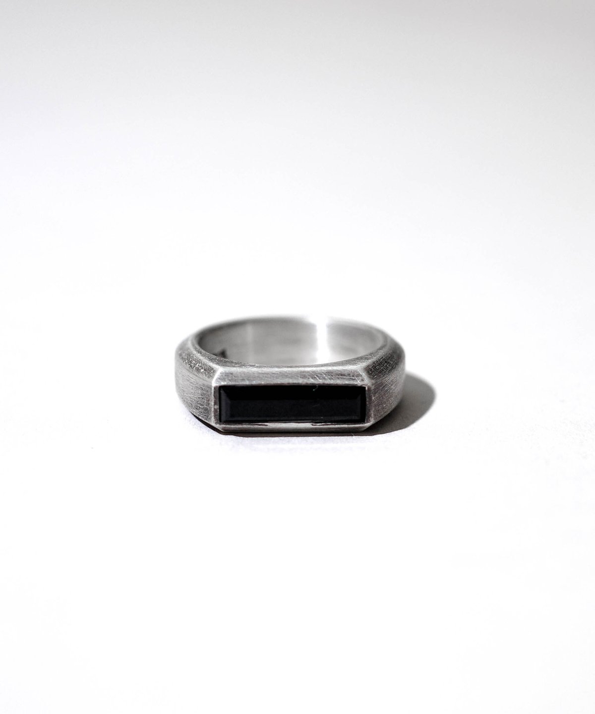 CTHY RING [BLACK AGATE]／silver19号