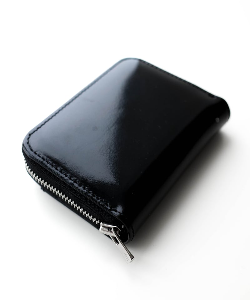 EXCELLA ZIP MINI WALLET [ ENAMEL & QUILTING LEA...