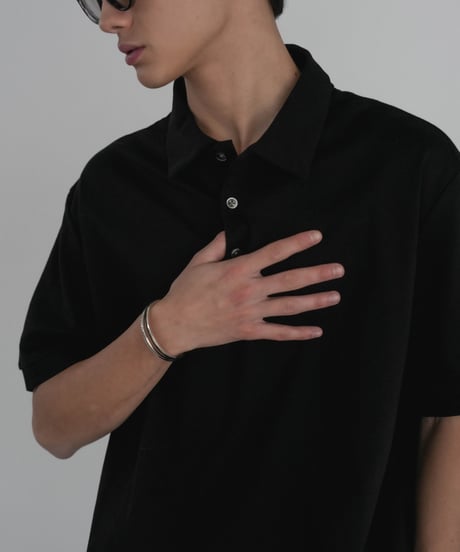 LUXURY MATERIAL SUVIN PLATINUM POLO SHIRT