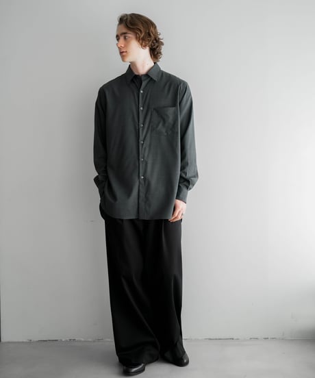 LUXURY MATERIAL CLASSIC SHIRT by Super140’s BISHU WOOL