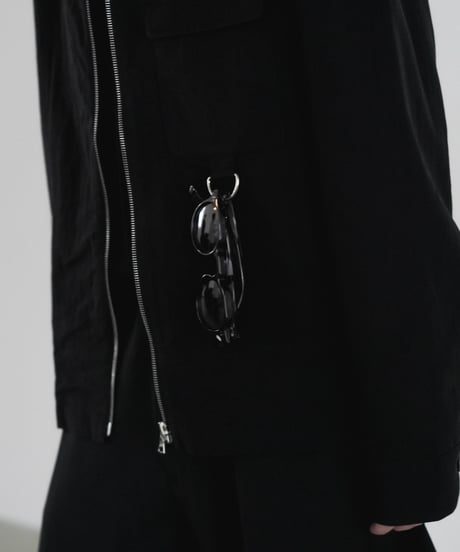 LUXURY MATERIAL LIMONTA NYLON riri-ZIP SHIRTS JACKET