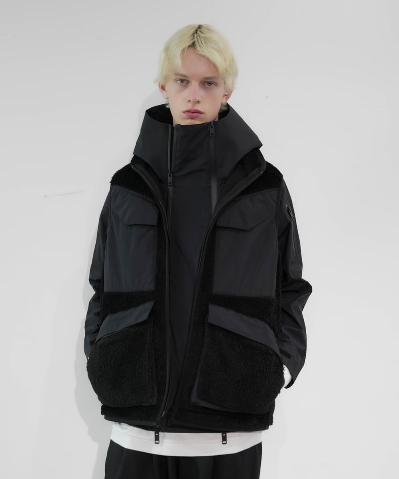 23年製タグ付き未使用 BRIEFING TECNO WOOL BOA VEST eVent”×”TUSCANY BOA” TECH VEST | CTHY