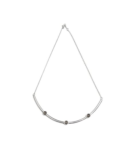 HIGH-END STONE SILVER NECKLACE
