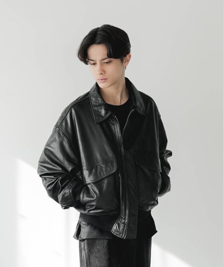 VINTAGE COW LEATHER BLOUSON
