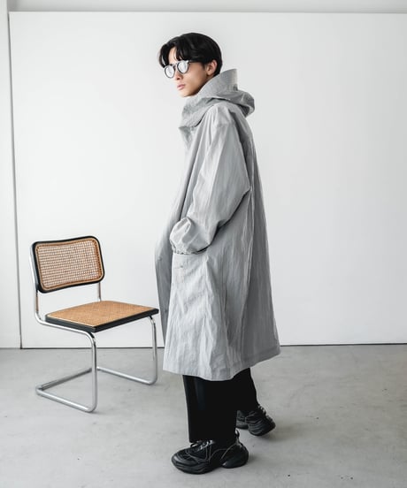 LUXURY MATERIAL HOODED COAT by LIMONTA ITALY FABRIC