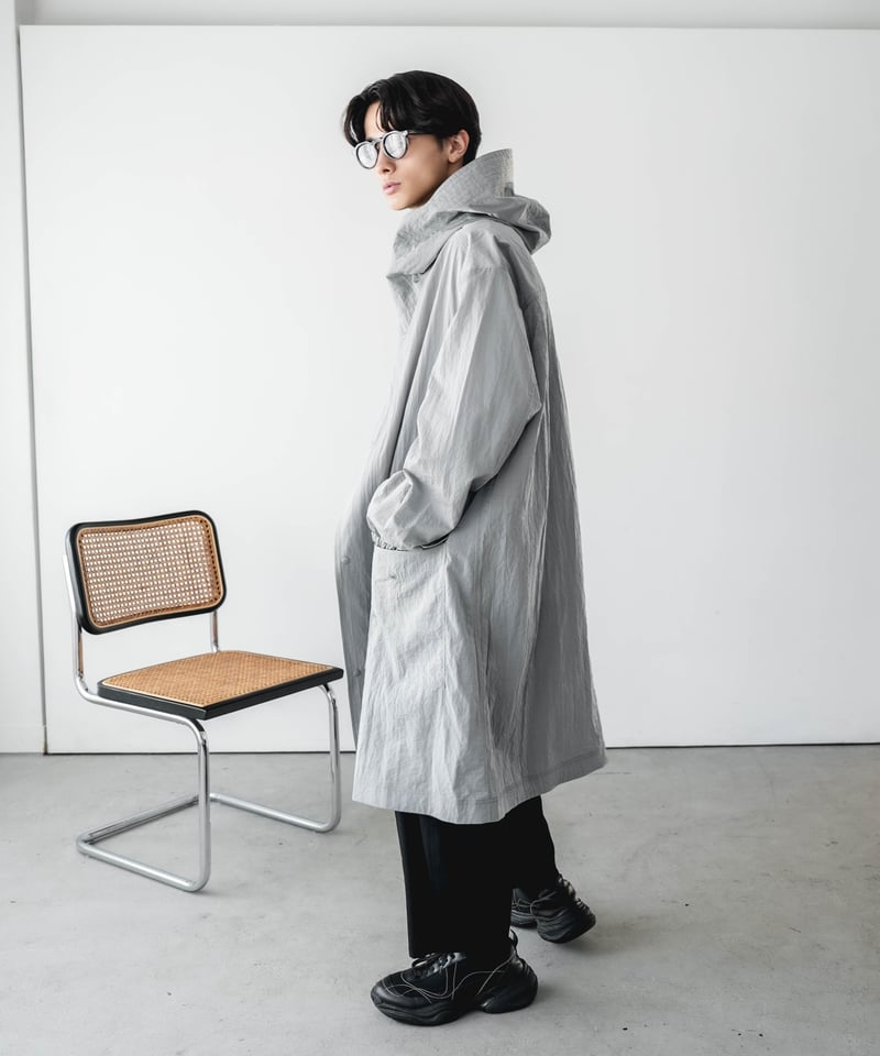LUXURY MATERIAL HOODED COAT by LIMONTA ITALY FA