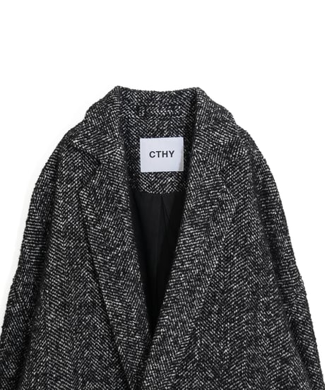 LUXURY MATERIAL CHESTER COAT by Super140’s Jackal WOOL / TWEED