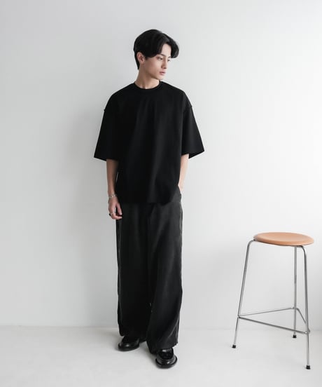 LUXURY MATERIAL SUVIN PLATINUM  H/S TEE 【LOOSE】
